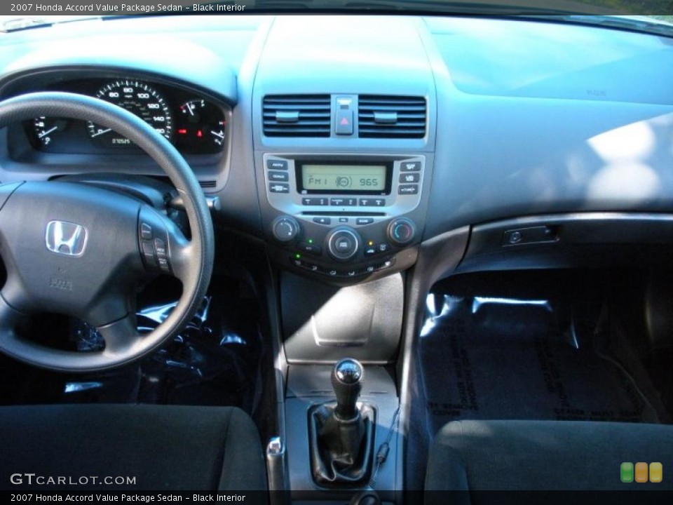 Black Interior Dashboard for the 2007 Honda Accord Value Package Sedan #40991561