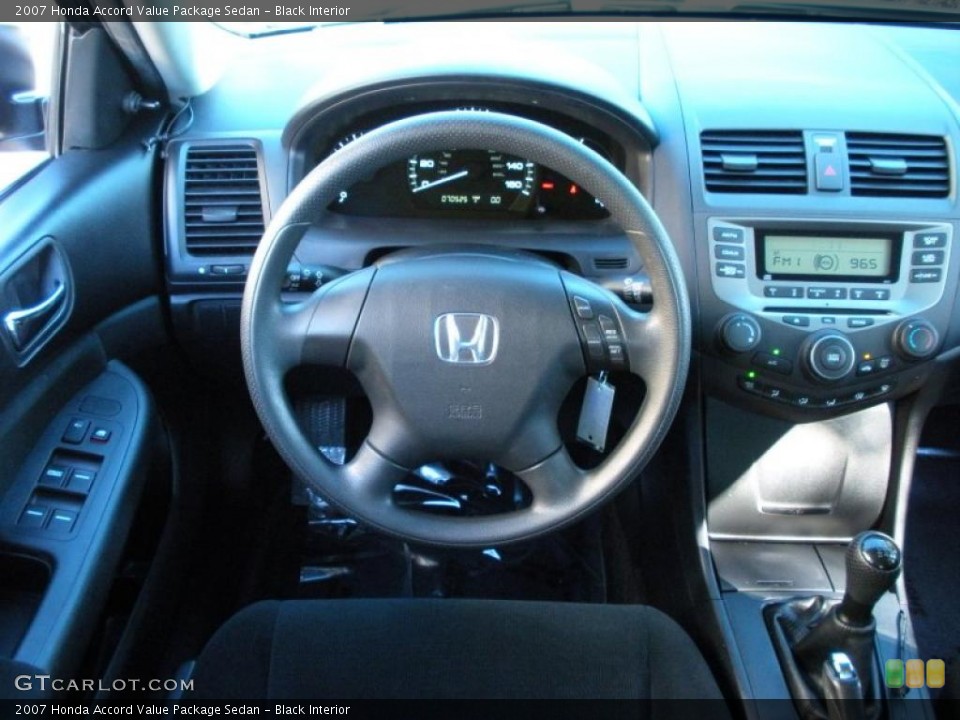 Black Interior Dashboard for the 2007 Honda Accord Value Package Sedan #40991577