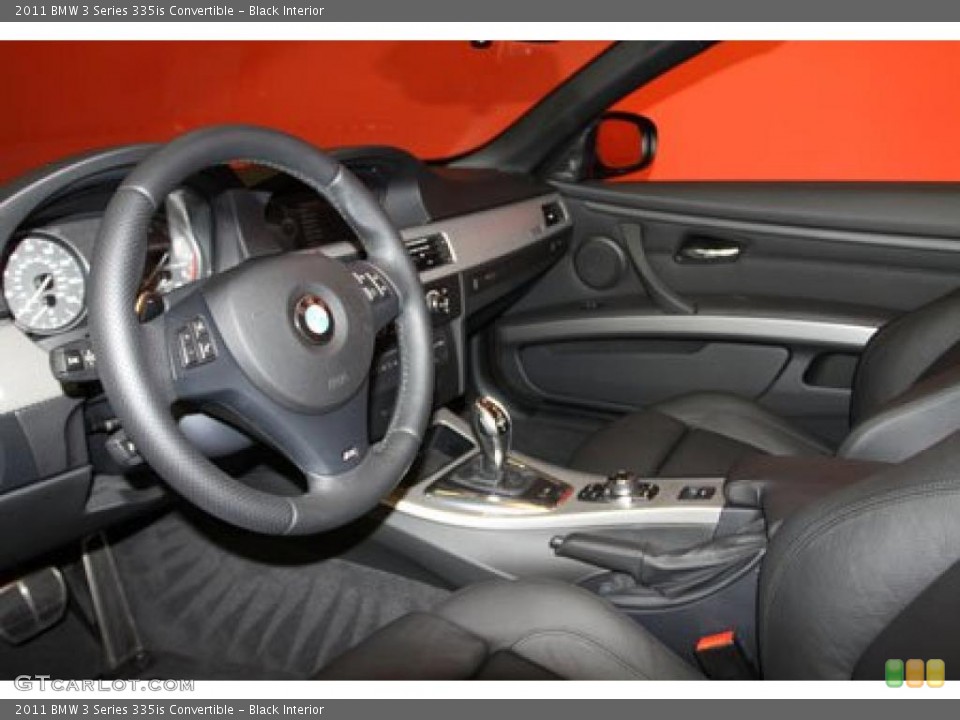 Black Interior Prime Interior for the 2011 BMW 3 Series 335is Convertible #40993081
