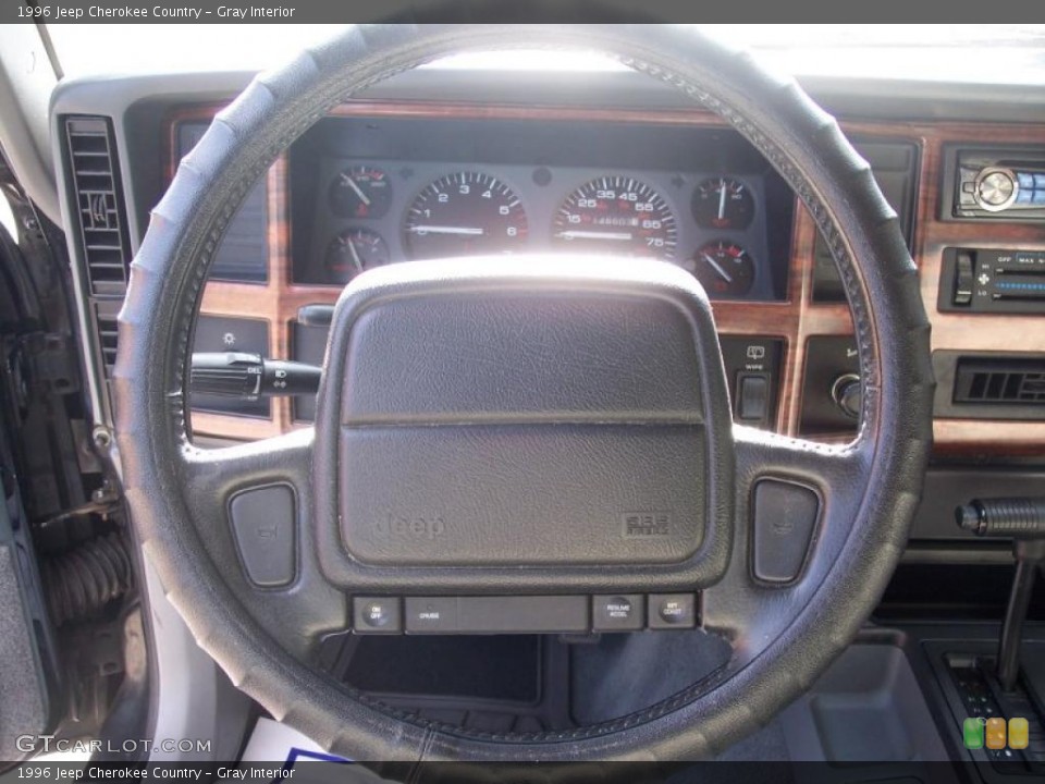 Gray Interior Steering Wheel for the 1996 Jeep Cherokee Country #40995454