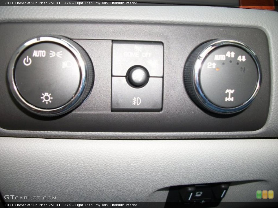 Light Titanium/Dark Titanium Interior Controls for the 2011 Chevrolet Suburban 2500 LT 4x4 #40997921