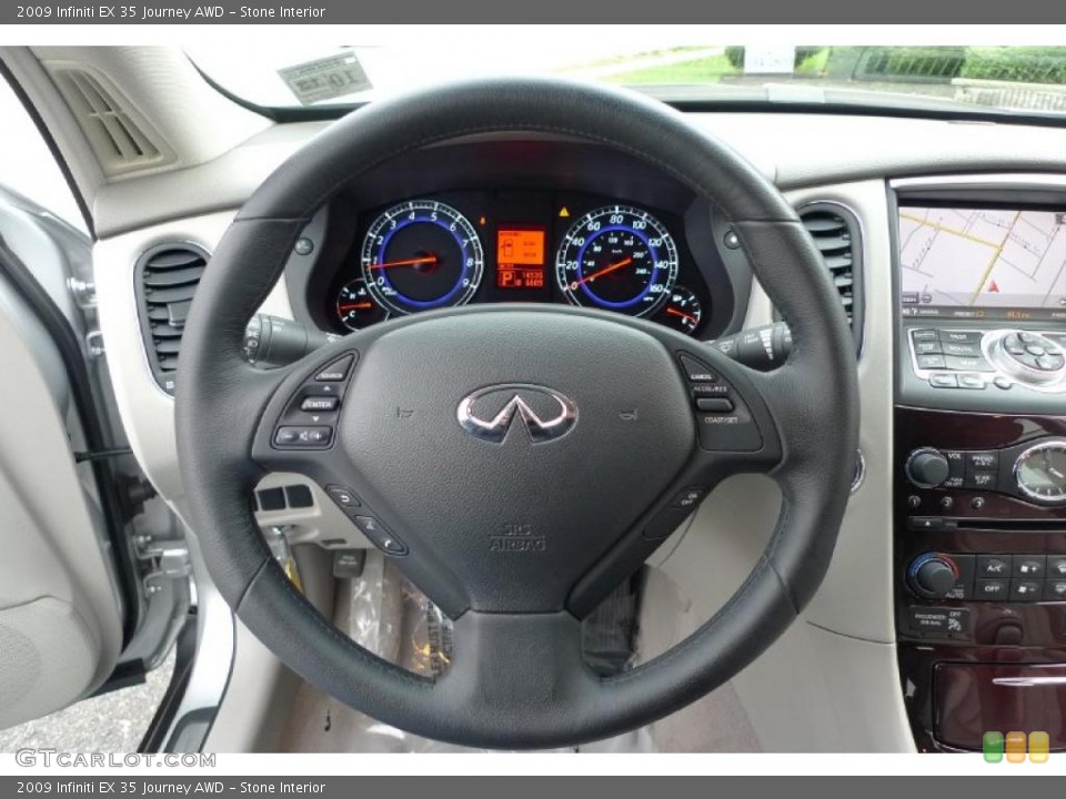 Stone Interior Steering Wheel for the 2009 Infiniti EX 35 Journey AWD #40998501