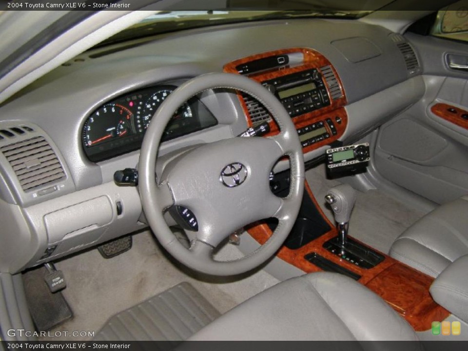 Stone Interior Prime Interior for the 2004 Toyota Camry XLE V6 #40998720