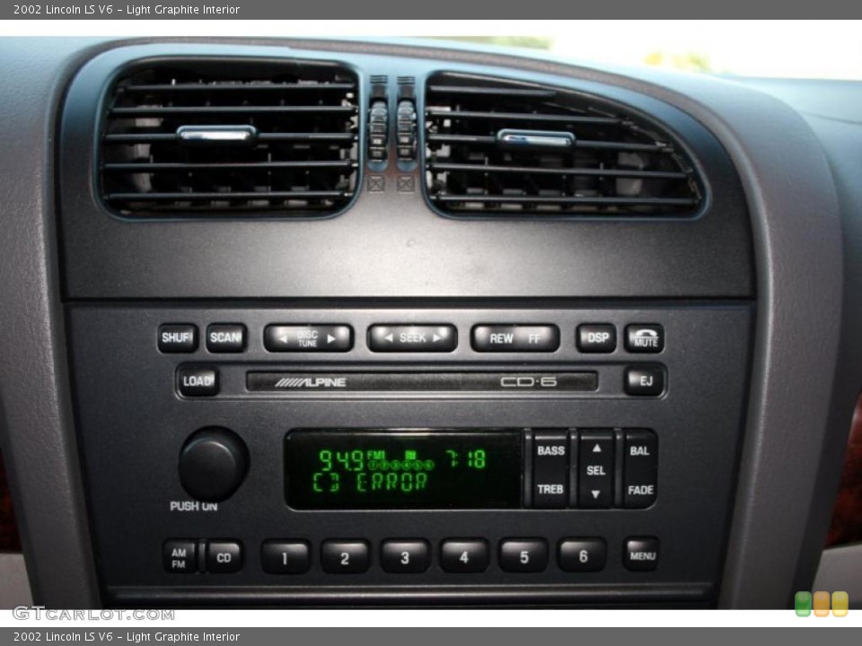 Light Graphite Interior Controls for the 2002 Lincoln LS V6 #41001602