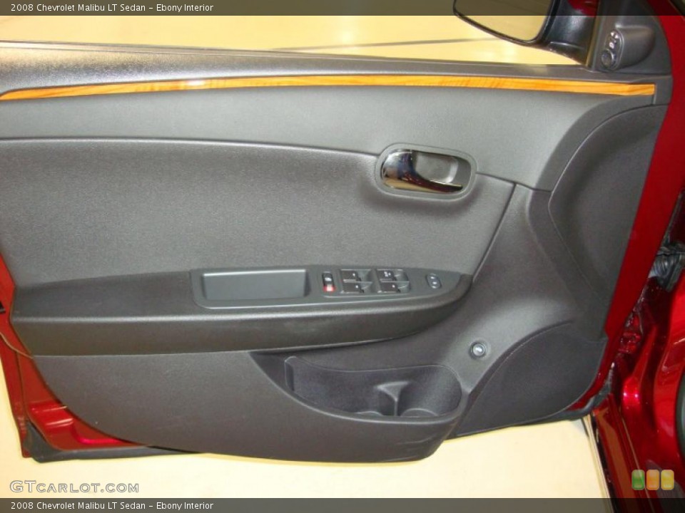 Ebony Interior Door Panel for the 2008 Chevrolet Malibu LT Sedan #41002458