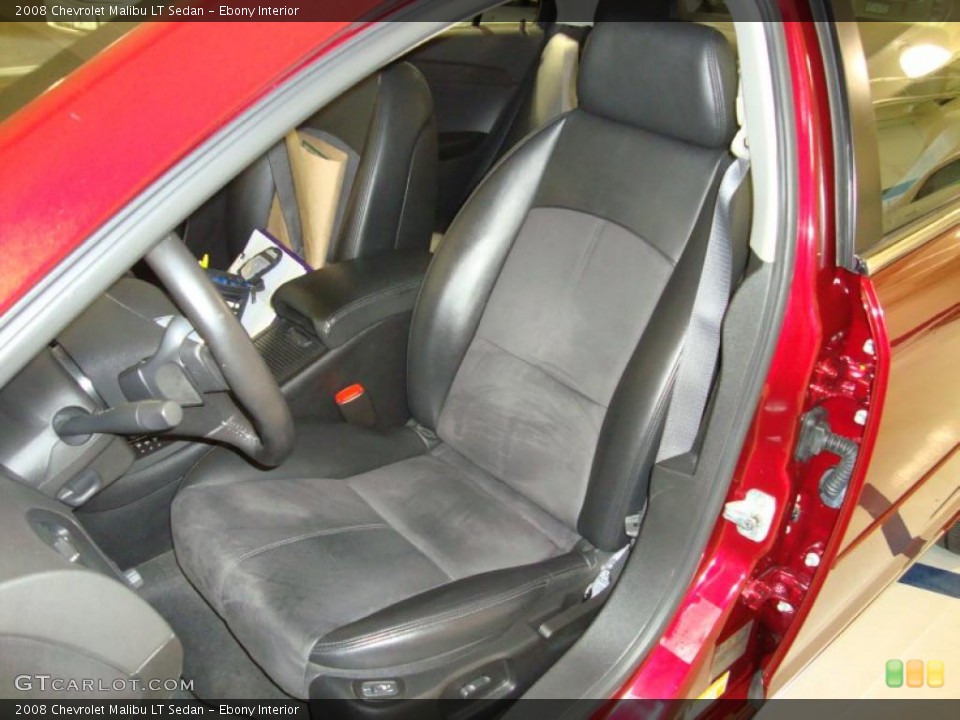 Ebony Interior Photo for the 2008 Chevrolet Malibu LT Sedan #41002490