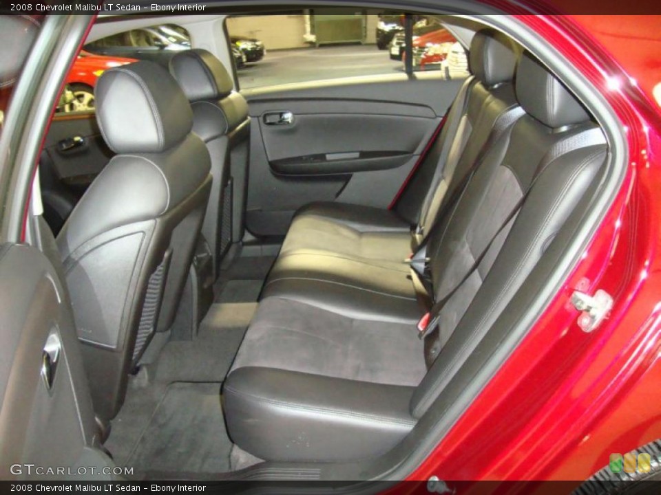 Ebony Interior Photo for the 2008 Chevrolet Malibu LT Sedan #41002574