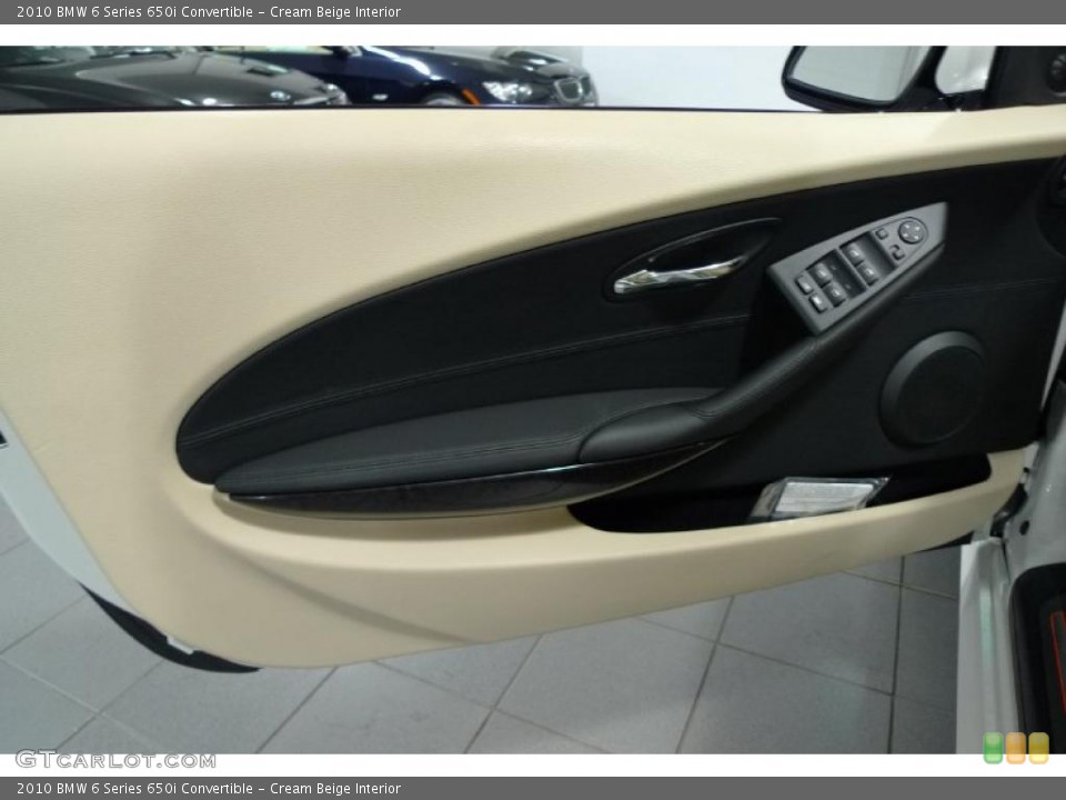Cream Beige Interior Door Panel for the 2010 BMW 6 Series 650i Convertible #41005146