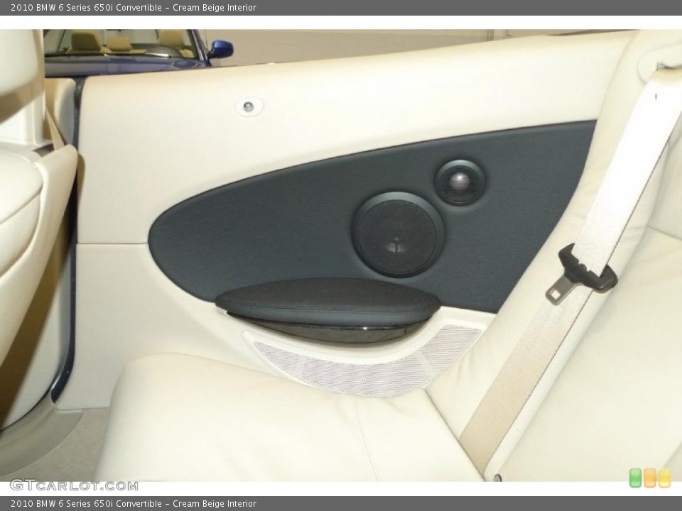 Cream Beige Interior Photo for the 2010 BMW 6 Series 650i Convertible #41005258