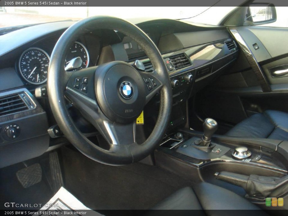 Black Interior Photo for the 2005 BMW 5 Series 545i Sedan #4100750