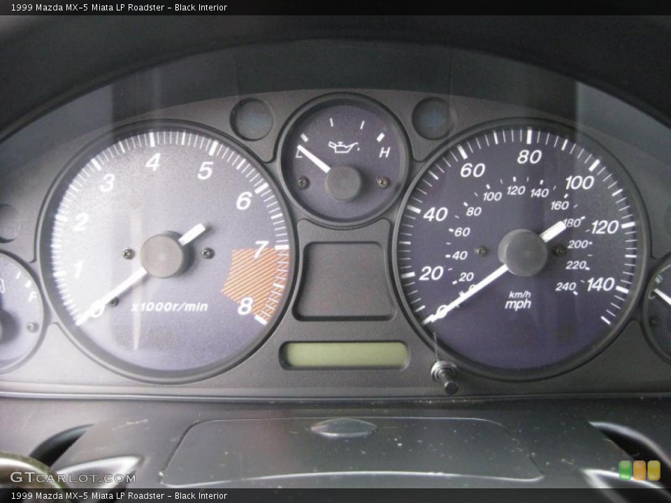 Black Interior Gauges for the 1999 Mazda MX-5 Miata LP Roadster #41012126
