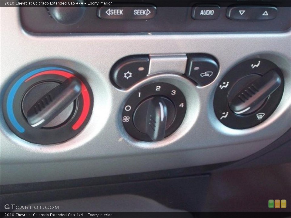 Ebony Interior Controls for the 2010 Chevrolet Colorado Extended Cab 4x4 #41012498