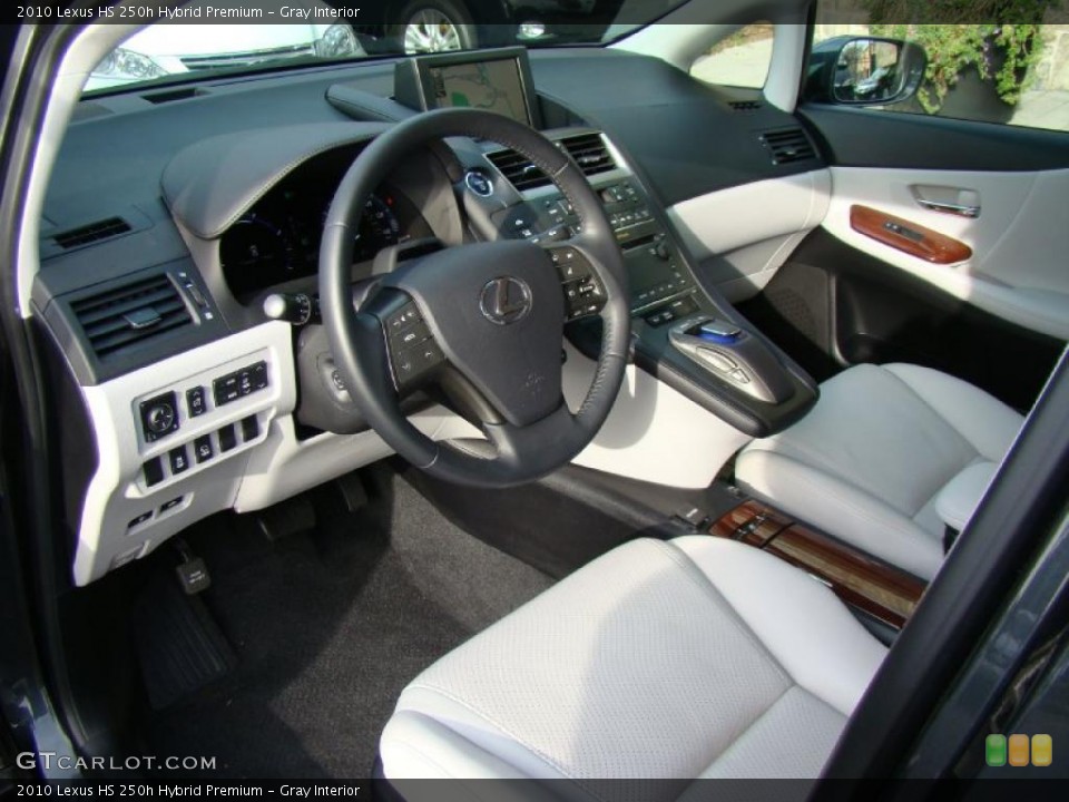 Gray Interior Photo for the 2010 Lexus HS 250h Hybrid Premium #41019227