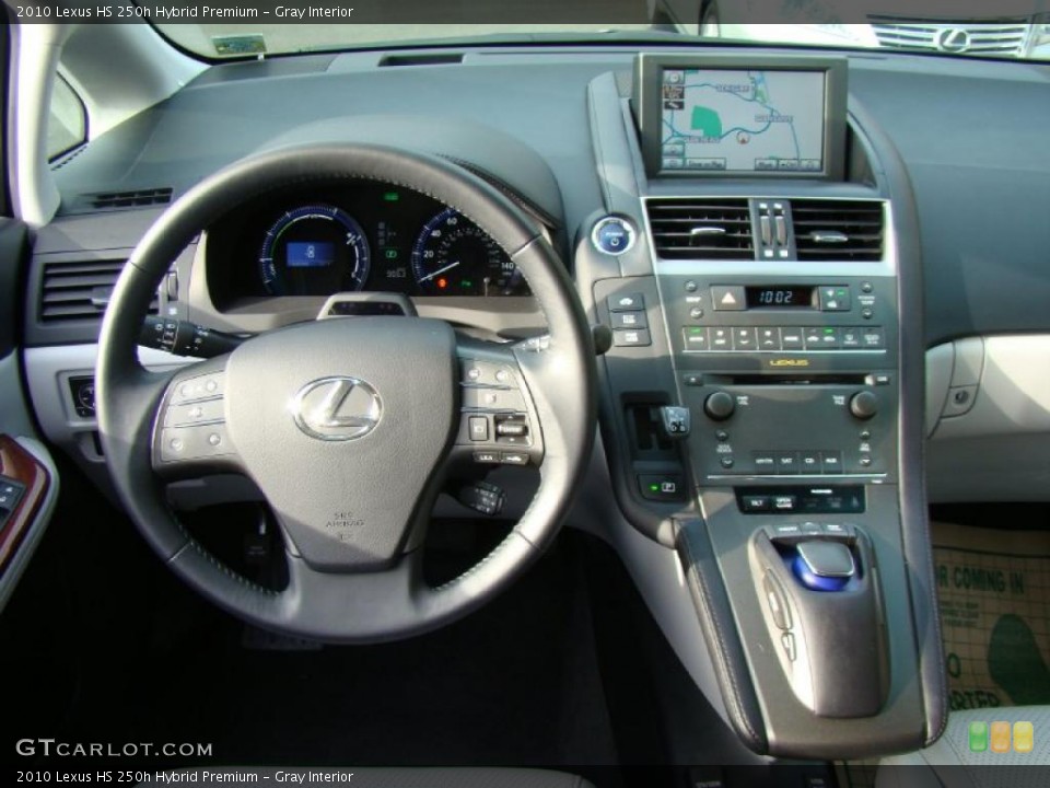 Gray Interior Dashboard for the 2010 Lexus HS 250h Hybrid Premium #41019271