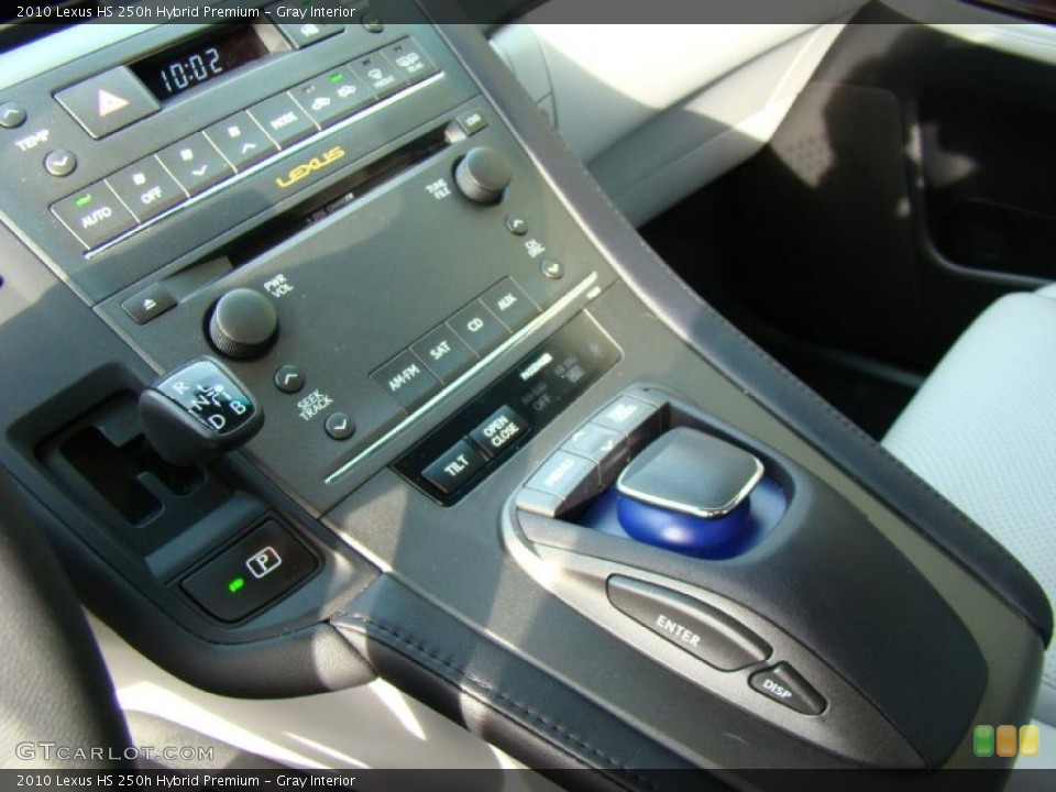 Gray Interior Controls for the 2010 Lexus HS 250h Hybrid Premium #41019307