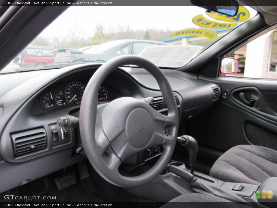 Graphite Gray Interior Prime Interior for the 2003 Chevrolet Cavalier LS Sport Coupe #41020103