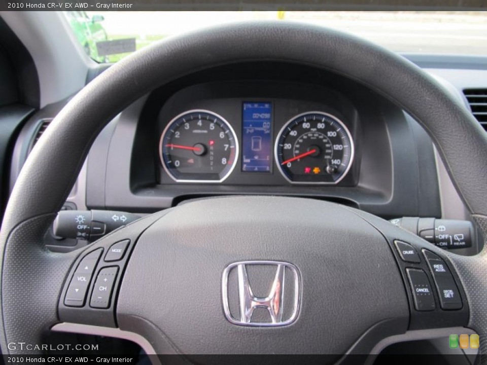 Gray Interior Steering Wheel for the 2010 Honda CR-V EX AWD #41020899