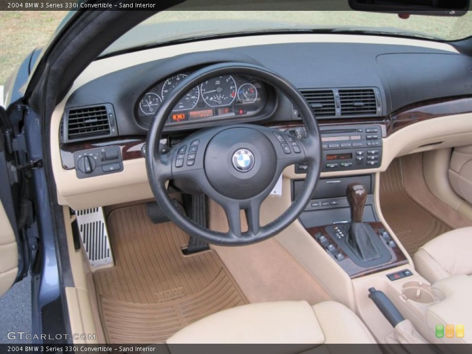 Sand Interior Prime Interior for the 2004 BMW 3 Series 330i Convertible #41023676