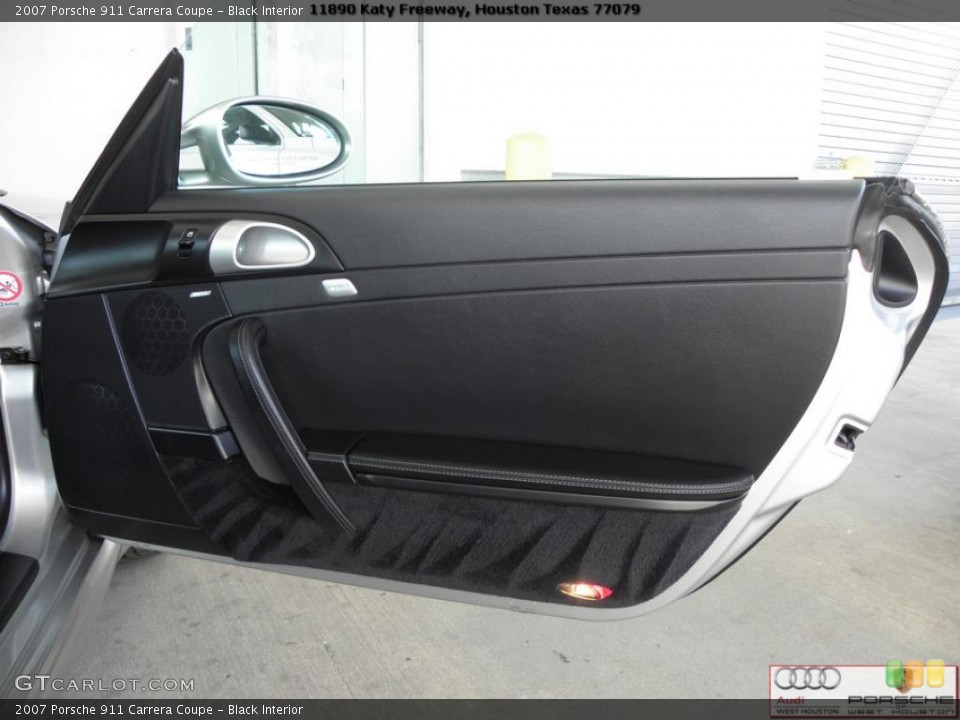 Black Interior Door Panel for the 2007 Porsche 911 Carrera Coupe #41024348