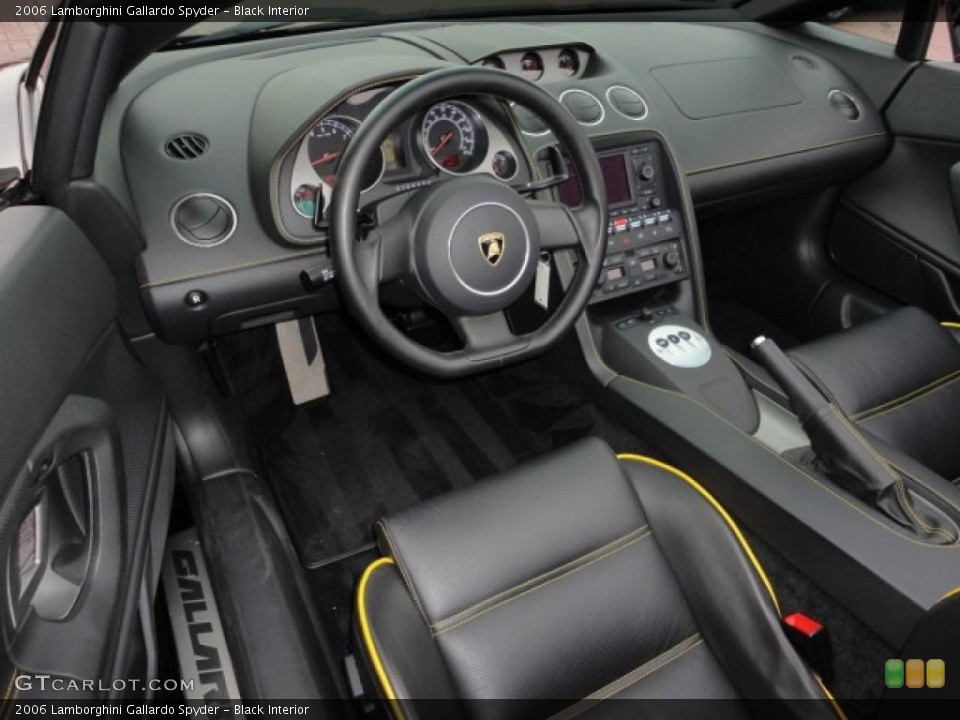 Black 2006 Lamborghini Gallardo Interiors