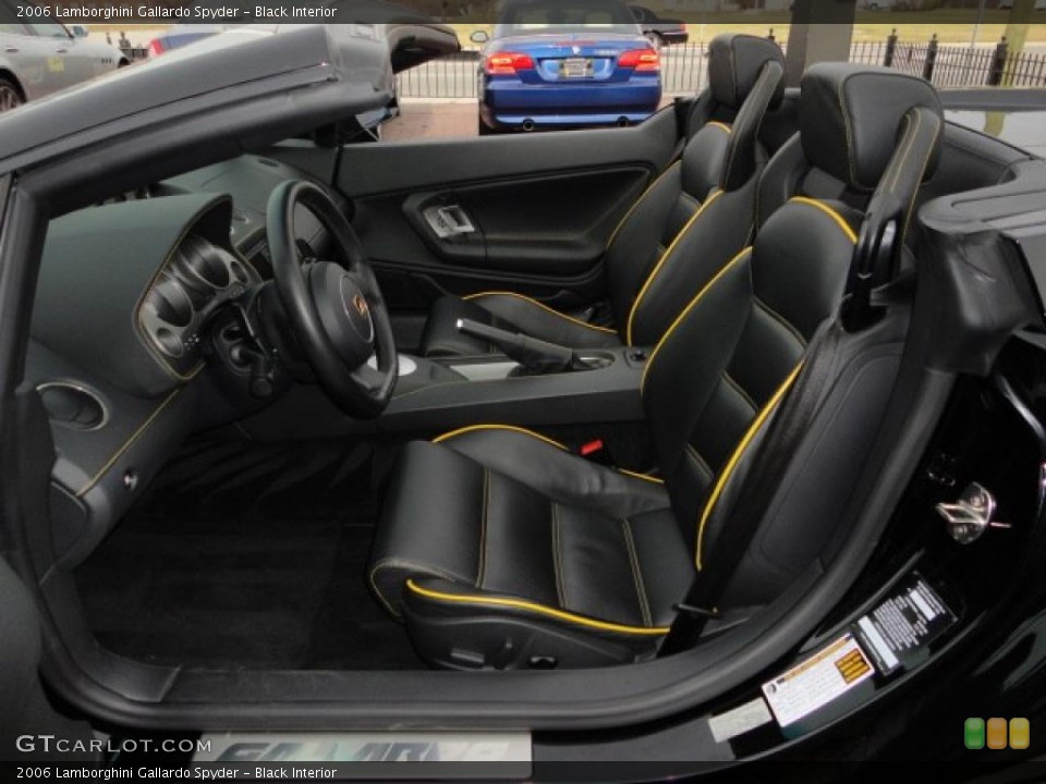 Black Interior Photo for the 2006 Lamborghini Gallardo Spyder #41024464