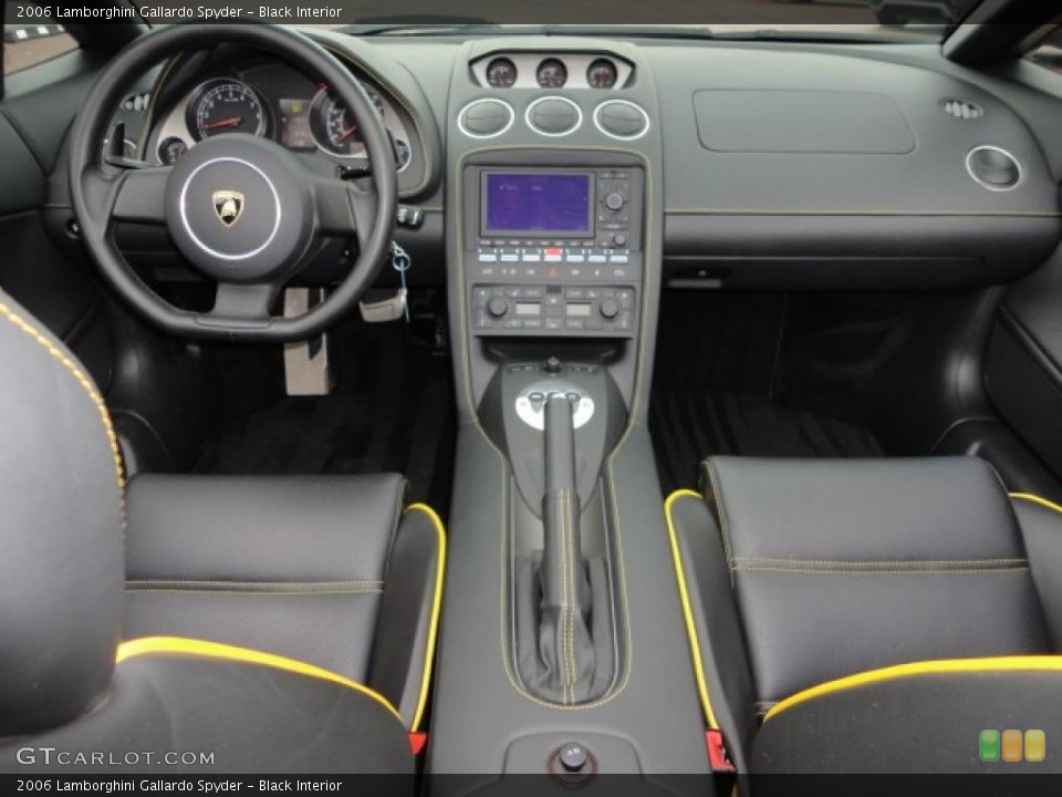 Black Interior Dashboard for the 2006 Lamborghini Gallardo Spyder #41024480