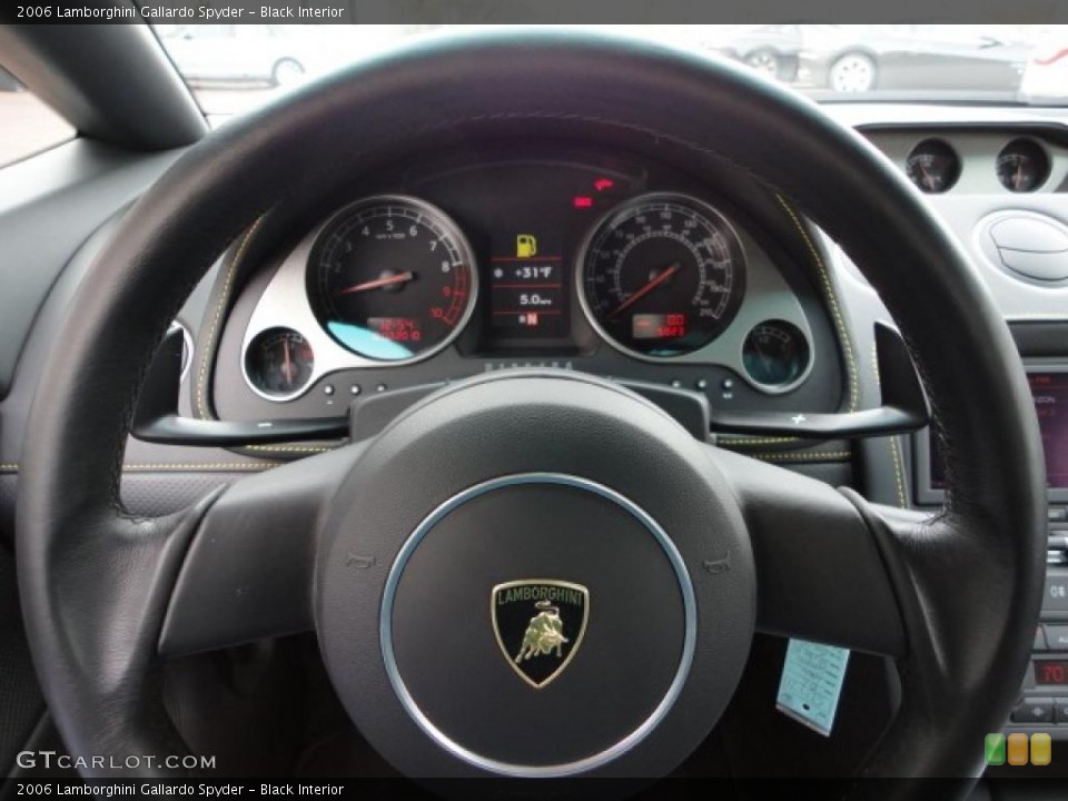 Black Interior Steering Wheel for the 2006 Lamborghini Gallardo Spyder #41024488