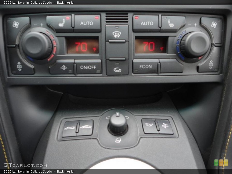 Black Interior Controls for the 2006 Lamborghini Gallardo Spyder #41024616