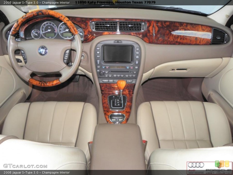 Champagne Interior Prime Interior for the 2008 Jaguar S-Type 3.0 #41024648