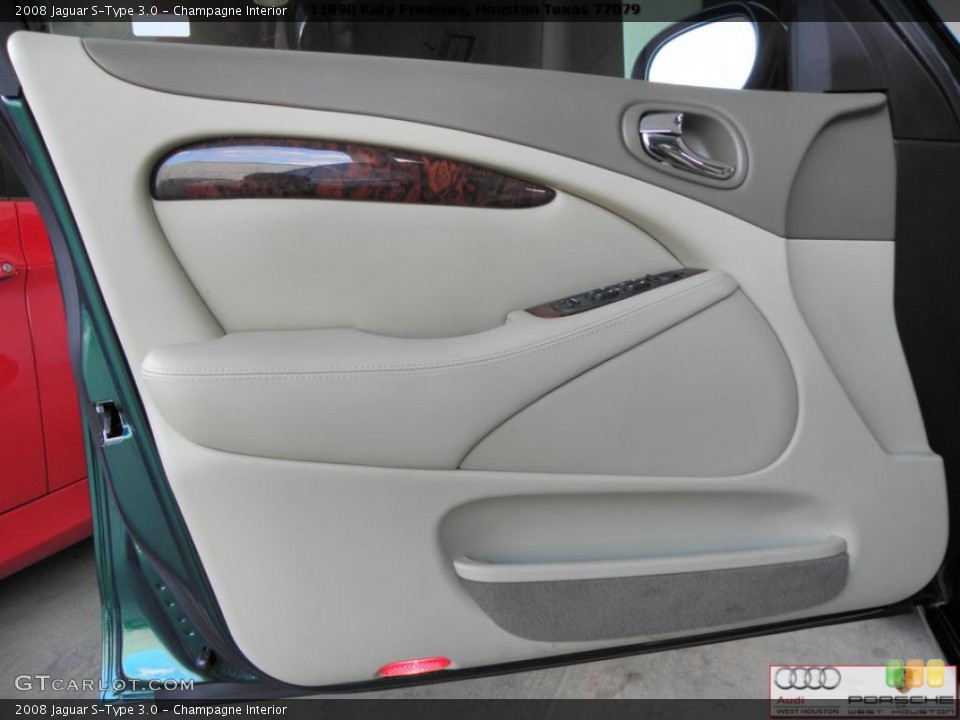 Champagne Interior Door Panel for the 2008 Jaguar S-Type 3.0 #41024844