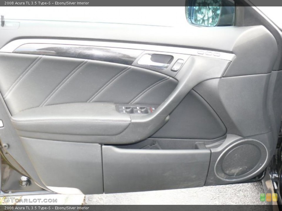 Ebony/Silver Interior Door Panel for the 2008 Acura TL 3.5 Type-S #41025228