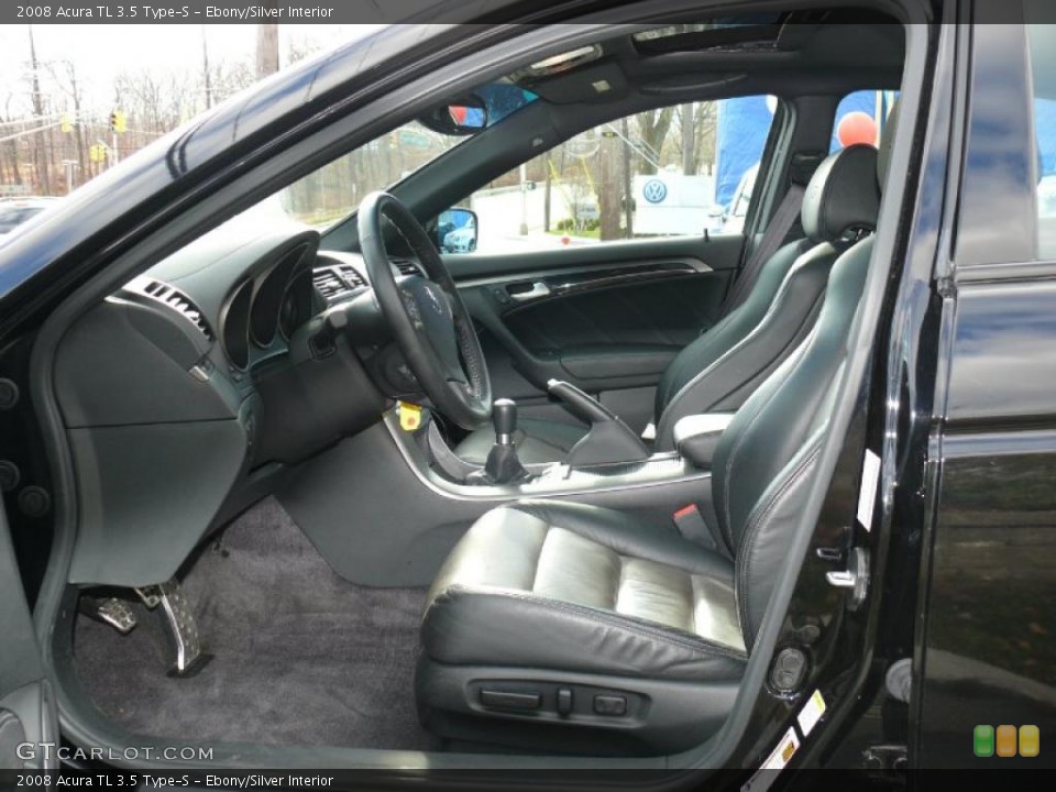 Ebony/Silver Interior Photo for the 2008 Acura TL 3.5 Type-S #41025240