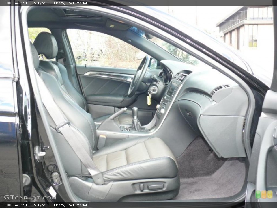 Ebony/Silver Interior Photo for the 2008 Acura TL 3.5 Type-S #41025256