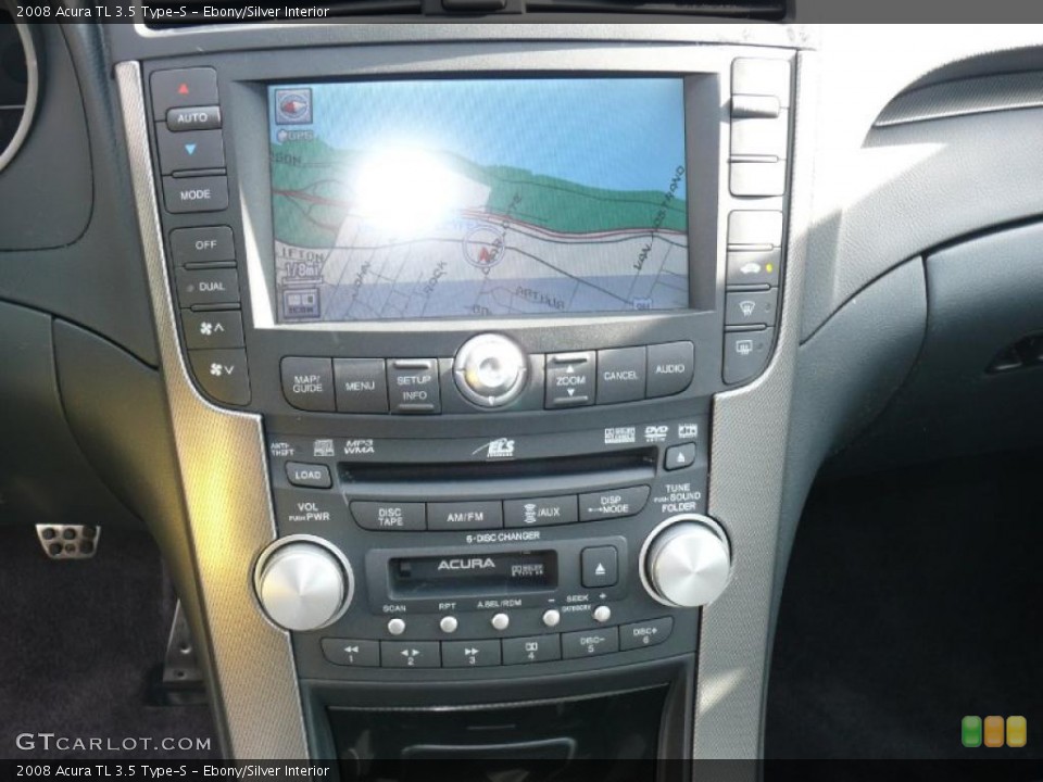Ebony/Silver Interior Navigation for the 2008 Acura TL 3.5 Type-S #41025280