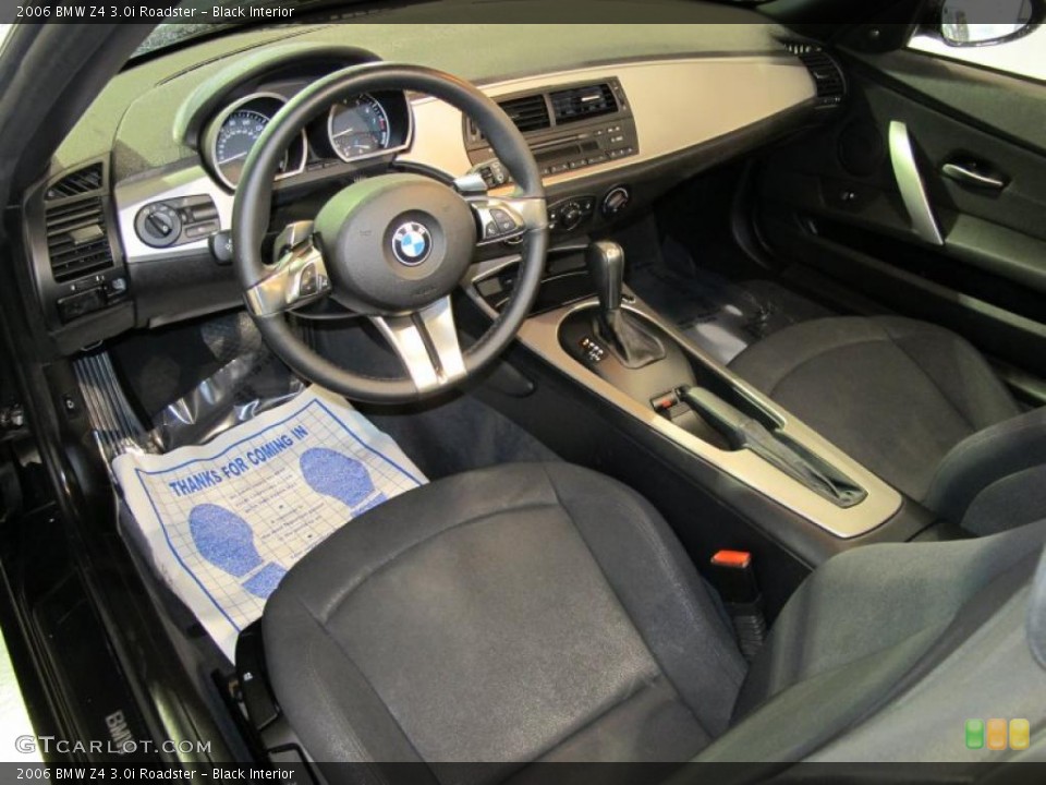 Black Interior Prime Interior for the 2006 BMW Z4 3.0i Roadster #41025284