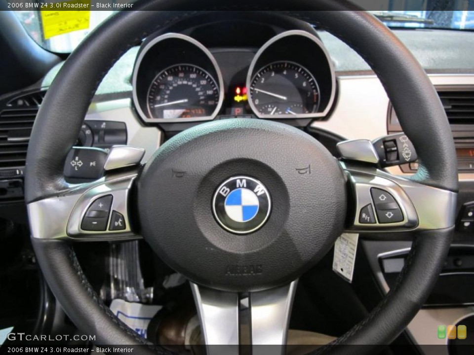 Black Interior Steering Wheel for the 2006 BMW Z4 3.0i Roadster #41025304
