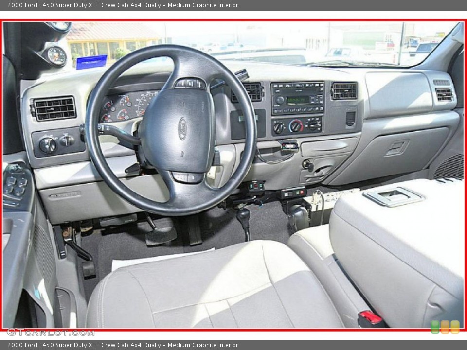 Medium Graphite Interior Prime Interior for the 2000 Ford F450 Super Duty XLT Crew Cab 4x4 Dually #41028256