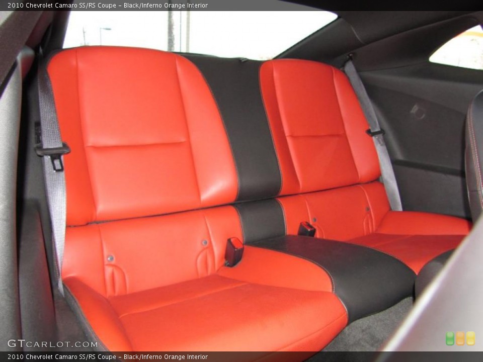 Black/Inferno Orange Interior Photo for the 2010 Chevrolet Camaro SS/RS Coupe #41028384