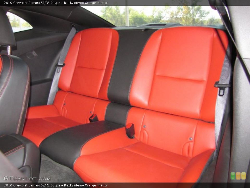 Black/Inferno Orange Interior Photo for the 2010 Chevrolet Camaro SS/RS Coupe #41028400