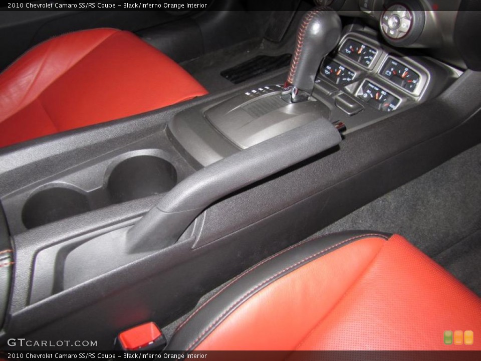 Black/Inferno Orange Interior Transmission for the 2010 Chevrolet Camaro SS/RS Coupe #41028496