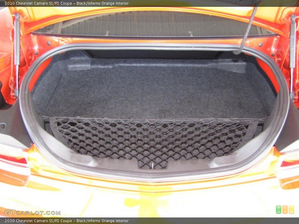 Black/Inferno Orange Interior Trunk for the 2010 Chevrolet Camaro SS/RS Coupe #41028552