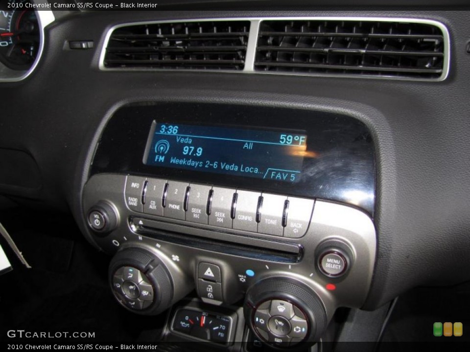 Black Interior Controls for the 2010 Chevrolet Camaro SS/RS Coupe #41028880