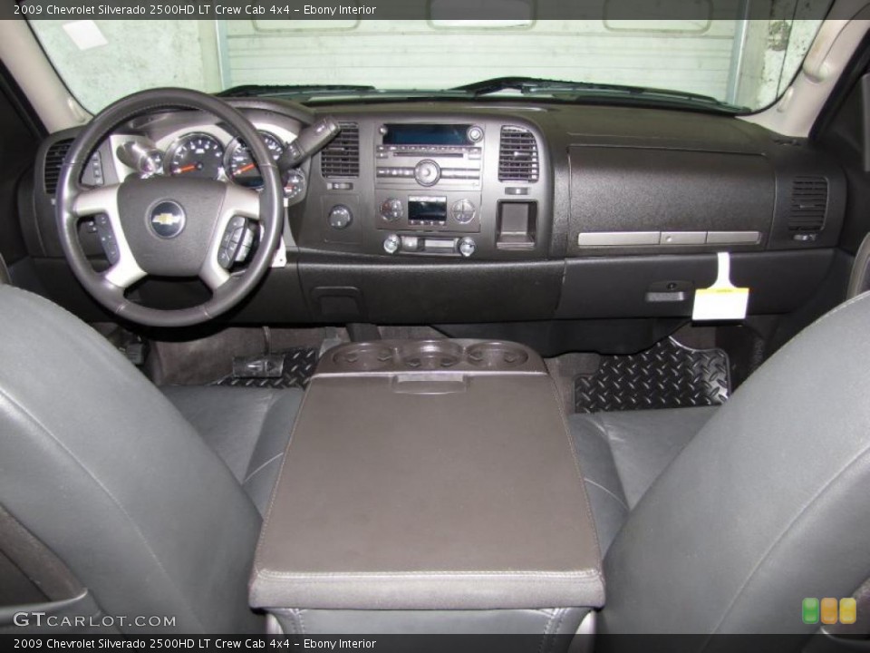 Ebony Interior Prime Interior for the 2009 Chevrolet Silverado 2500HD LT Crew Cab 4x4 #41029744