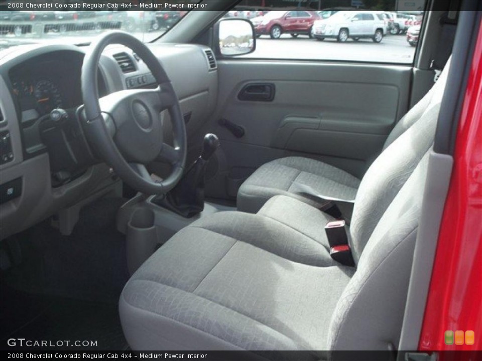 Medium Pewter Interior Photo for the 2008 Chevrolet Colorado Regular Cab 4x4 #41031696