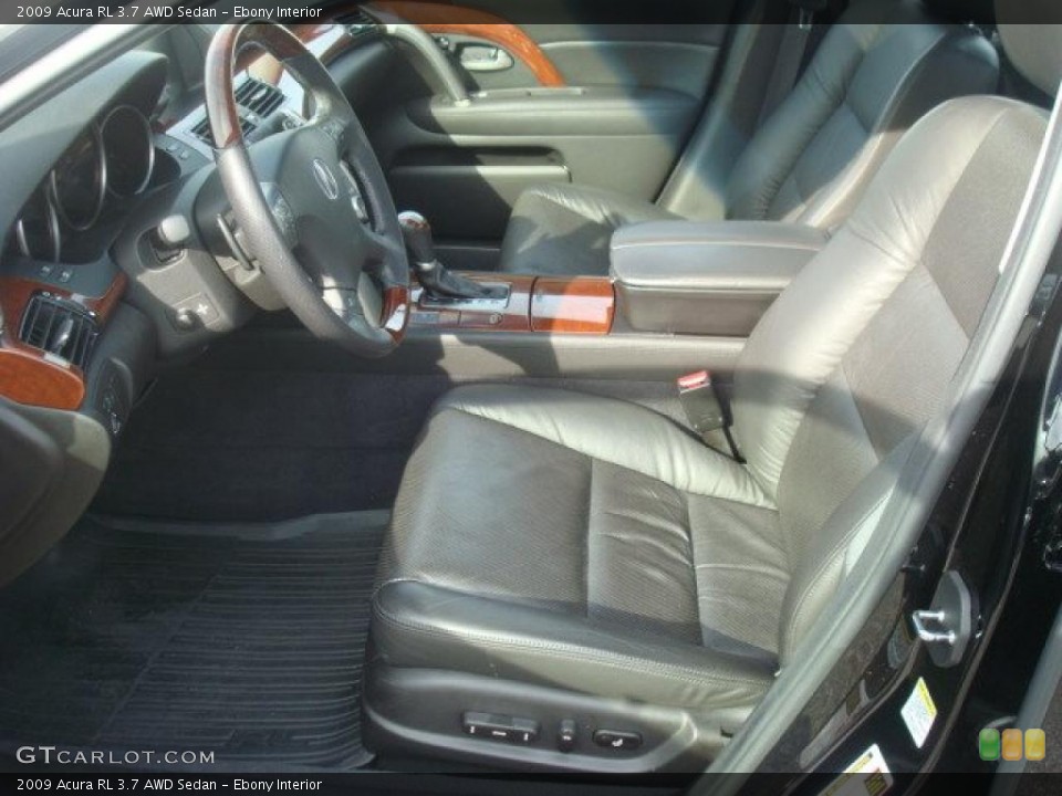 Ebony Interior Photo for the 2009 Acura RL 3.7 AWD Sedan #41031826