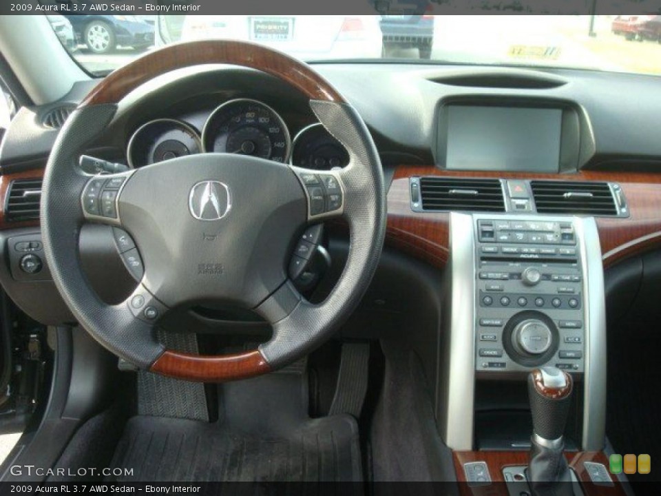 Ebony Interior Dashboard for the 2009 Acura RL 3.7 AWD Sedan #41031876
