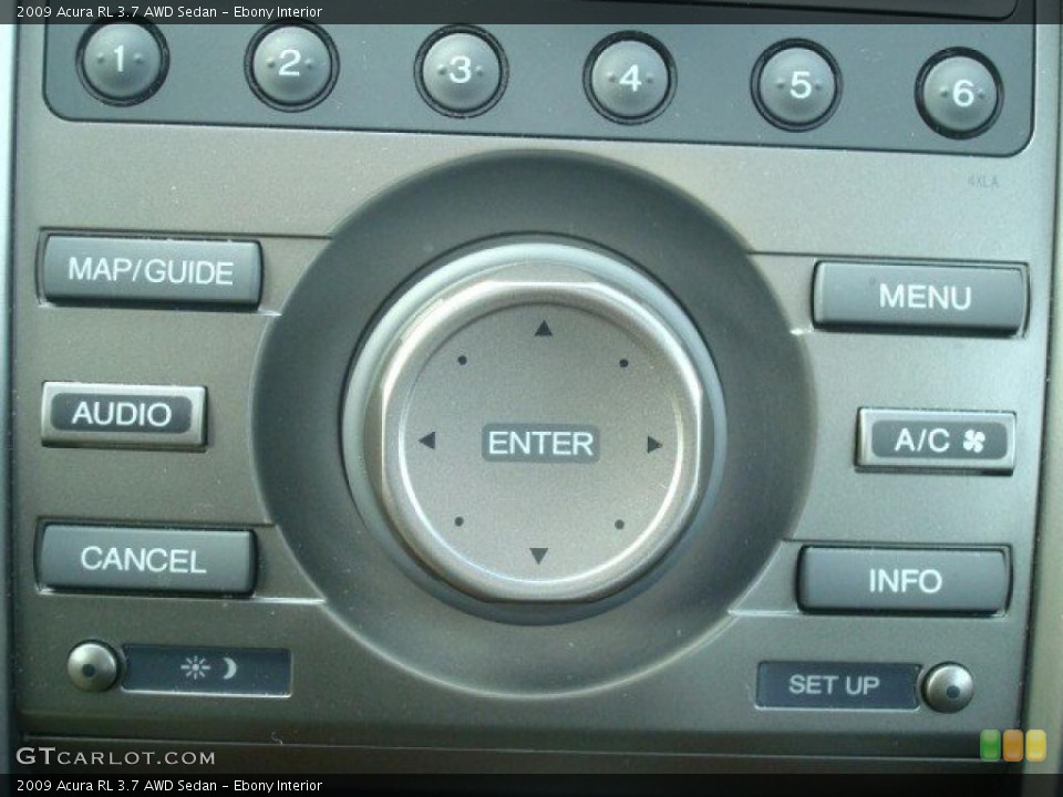 Ebony Interior Controls for the 2009 Acura RL 3.7 AWD Sedan #41032036