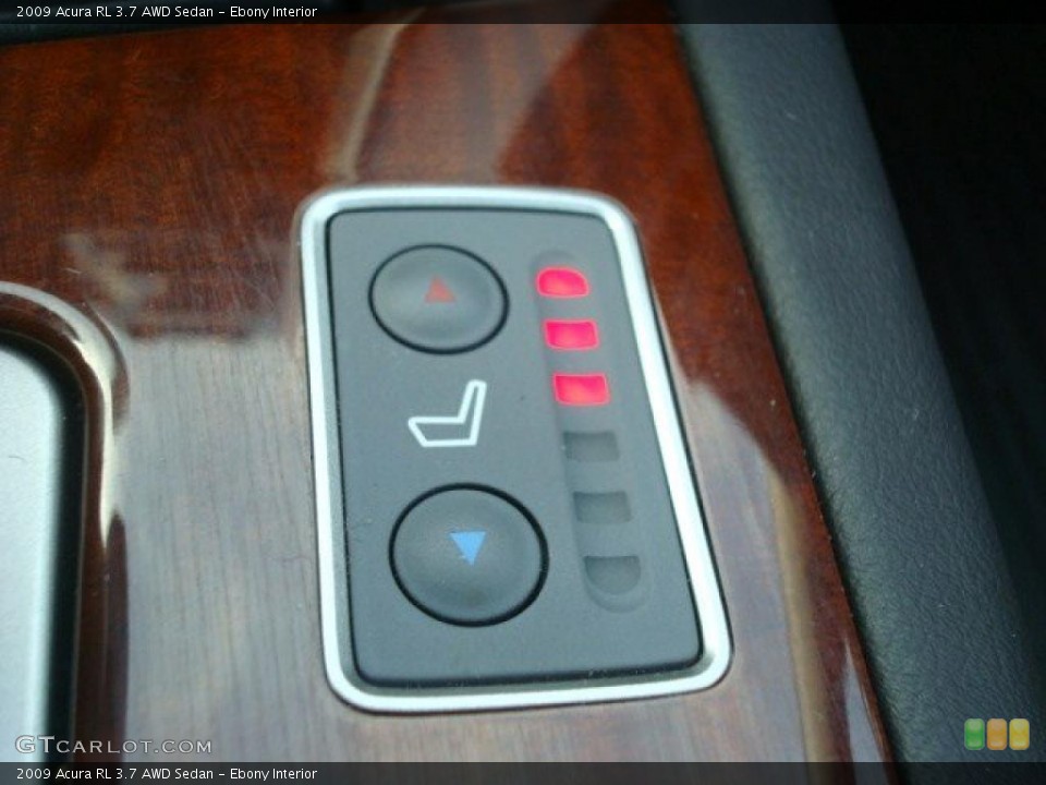 Ebony Interior Controls for the 2009 Acura RL 3.7 AWD Sedan #41032064