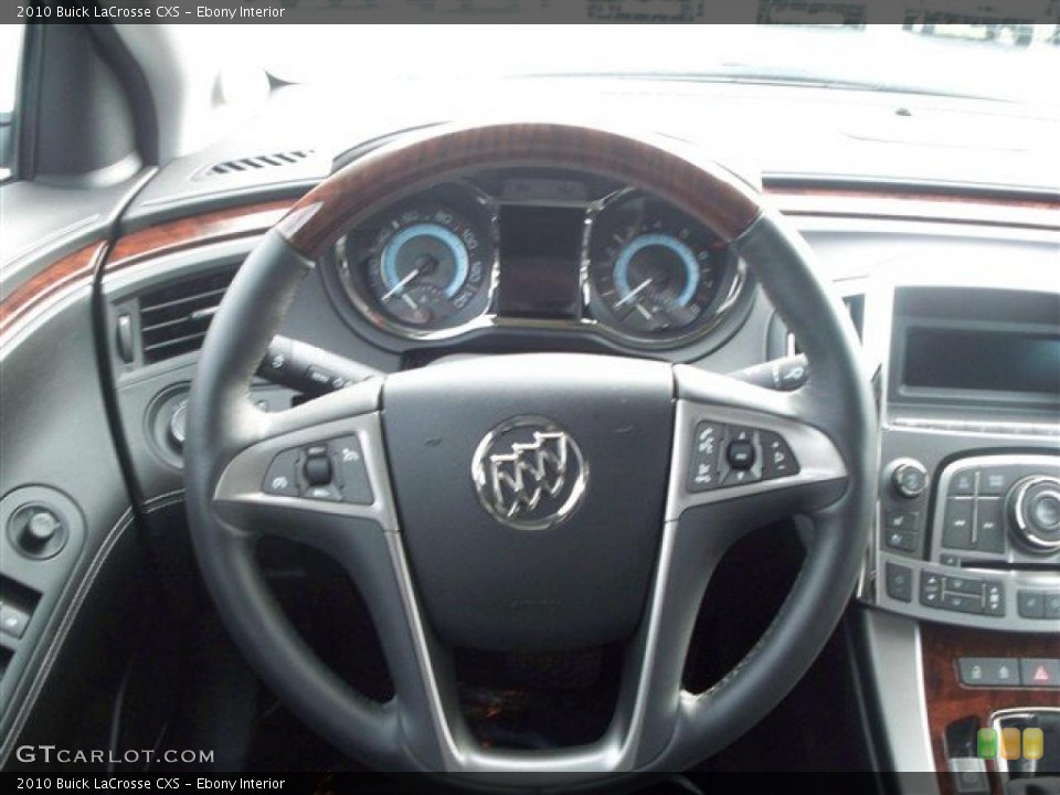 Ebony Interior Steering Wheel for the 2010 Buick LaCrosse CXS #41033169