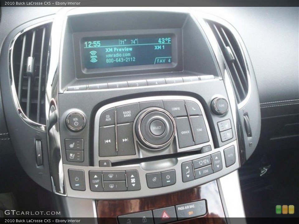 Ebony Interior Controls for the 2010 Buick LaCrosse CXS #41033292